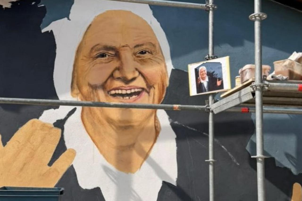 Trajni znak zahvalnosti ženi koja im je SPASILA ŽIVOTE: Pogledajte veličanstven mural Majci Elviri u Međugorju