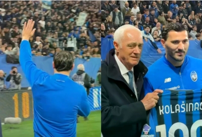 Sead Kolašinac dobio poklon i ovacije navijača u Bergamu (VIDEO)