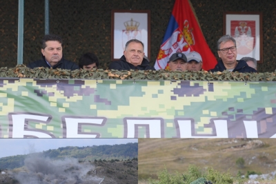 (FOTO) „Neprijatelju je bolje da se ODMAH preda“ Stevandić oduševljen snagom Vojske Srbije
