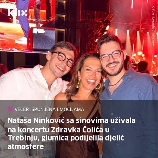 Nataša Ninković sa sinovima uživala u rodnom Trebinju