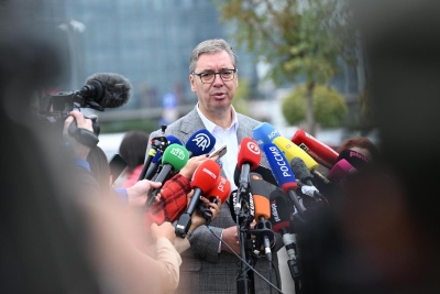VIDEO Vučić odbrusio hrvatskim novinarima: 'Čekajte, ovo su srpski izbori. Znam da vam je stalo...'