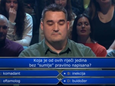Profesor hrvatskog jezika se brukao na Milijunašu, da li znate odgovor?