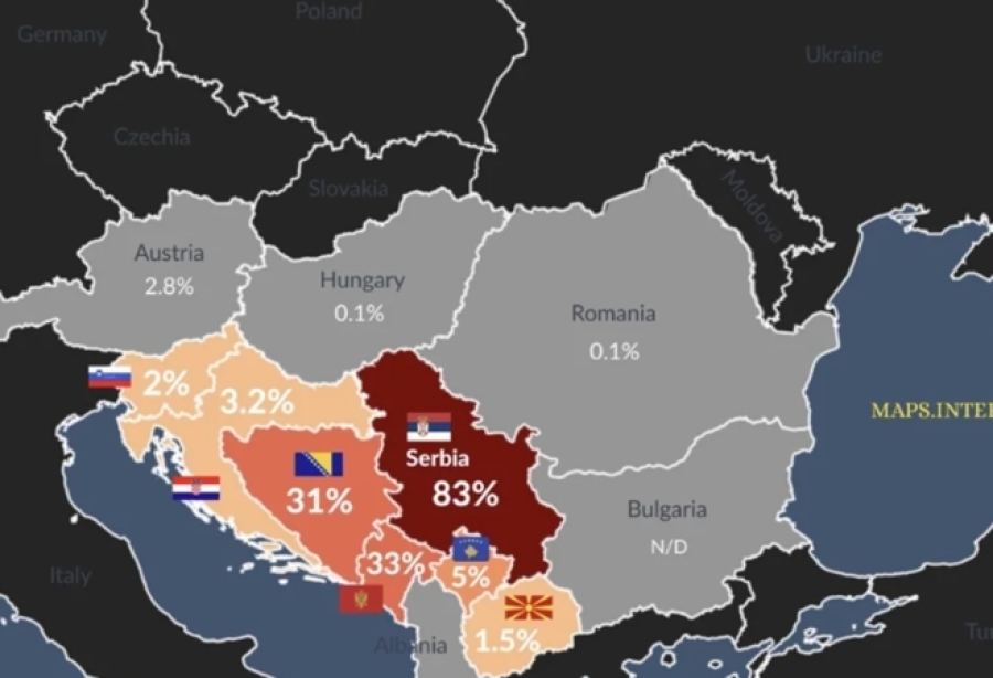 KRUŽI KARTA HRVATSKE I SRBIJE KOJA IZAZIVA BIJES PO CIJELOJ REGIJI: 'Oni ne žele priznati'