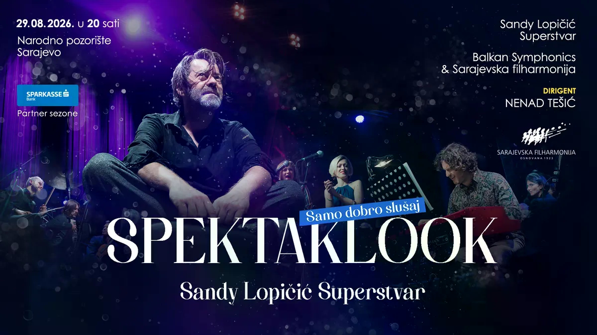 Sarajevska filharmonija kraj ljeta obilježava koncertom "Spektaklook"