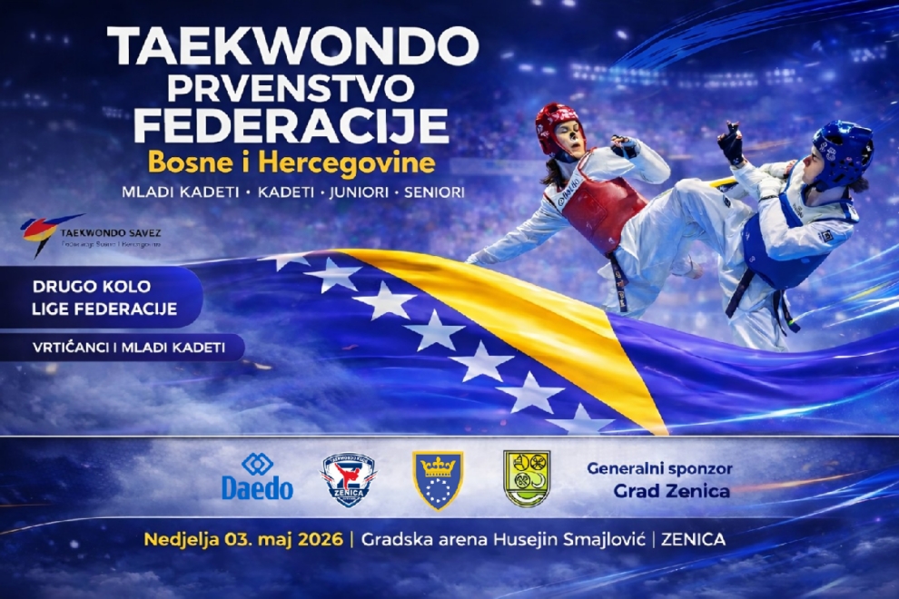 NAJAVA: Zenica domaćin Prvenstva Federacije BiH u olimpijskom taekwondou