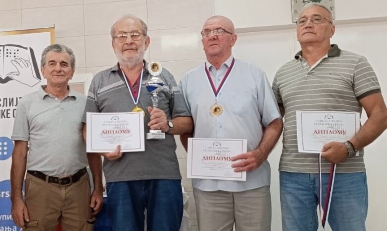 Dušan Babić drugi u Republici Srpskoj u šahu za slijepe i slabovide