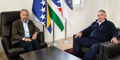 Izetbegović i Komšić u centrali SDA: Razgovor o formiranju vlasti i potencijalnoj koaliciji