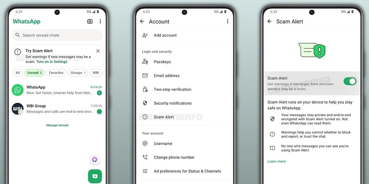 WhatsApp funkcija Scam Alert sada je dostupna beta korisnicima na Androidu