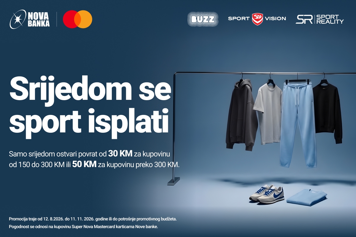 Srijedom se sport isplati: Nova banka vraća novac za kupovinu sportske opreme