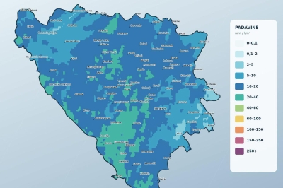 Nova promjena vremena: Pogledajte kartu gdje će pasti najviše kiše i gdje se očekuje snijeg