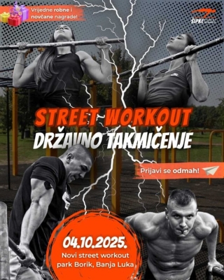 Banjaluka domaćin državnog street workout takmičenja