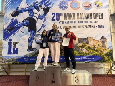 Mlada Sarajka nezaustavljiva u ringu: Iman Drugović tehničkim nokautom osvojila zlato na Balkan Openu 2026