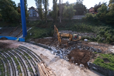 Napreduju radovi na južnoj tribini stadiona Grbavica