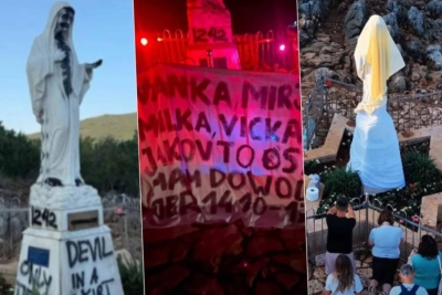 DRAMATIČNO U MEĐUGORJU: Jedan transparent potaknuo brojne špekulacije, objavljene potresne scene... (FOTO, VIDEO)