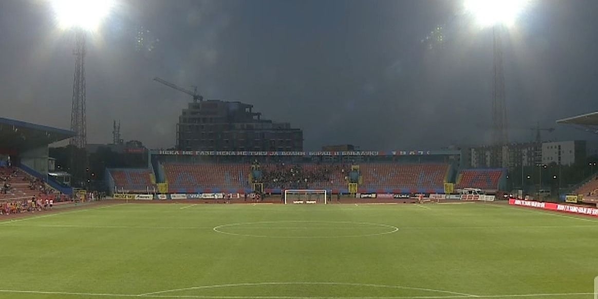 Pogrdno skandiranje prema sudiji Admiru Musiću nije prestalo, utakmica Borac - Velež nastavljena
