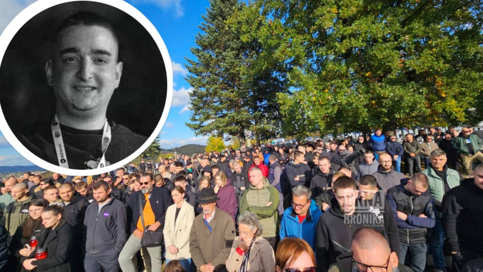 Tuga u Sarajevu: Veliki broj prijatelja i navijača oprostio se od 24-godišnjeg Vedrana Šakote