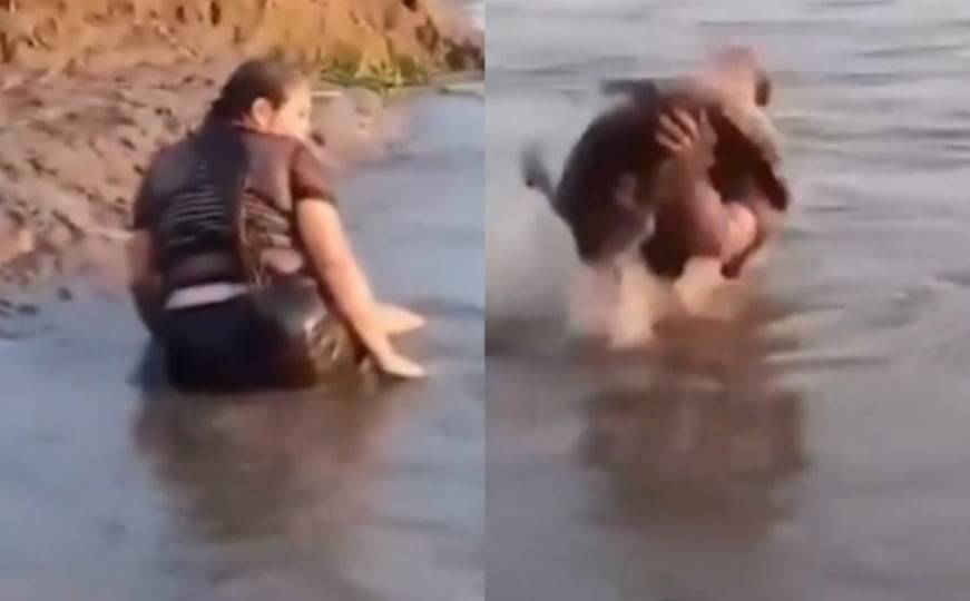 Gurnula ruku pod vodu i uhvatila nešto: Mislila da je grana, a onda se pojavila zvijer