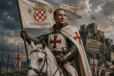 ŠTIMAC NE PRESTAJE DA PROVOCIRA: Objavio sliku sebe kao viteza tzv. Herceg-Bosne