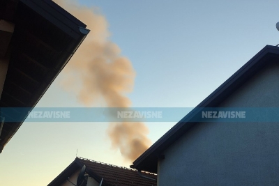 Požar u Banjaluci, vatrogasci na terenu
