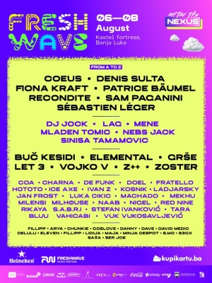 Kompletiran lineup "Freshwavea": Recondite i Patrice Bäumel stižu u Banjaluku
