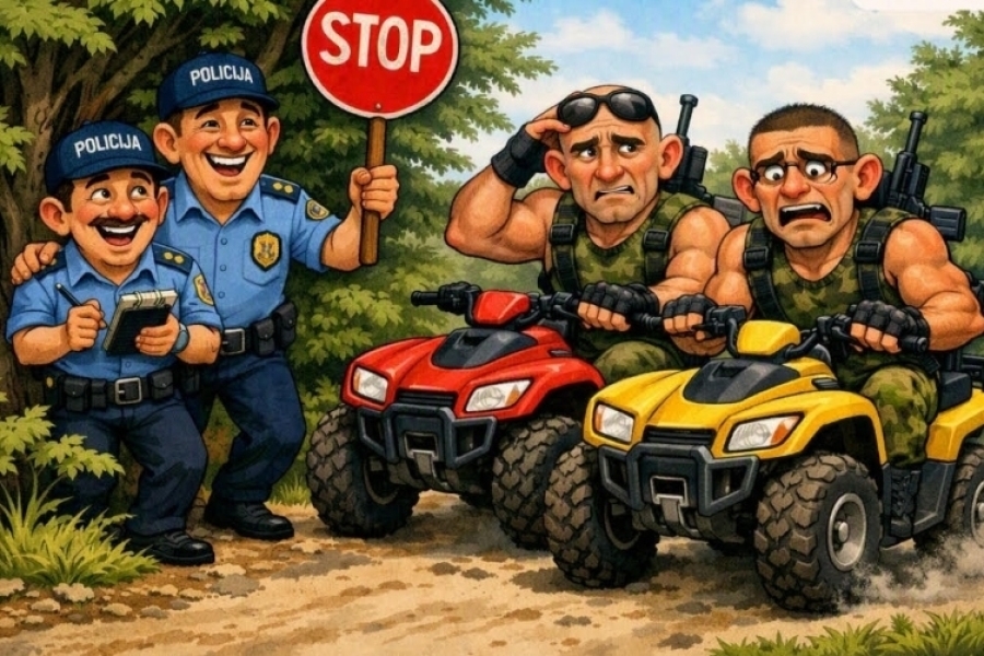 KVADIJADA U BUGOJNU: Šumski Top Gun ili bežanija sa stilom?