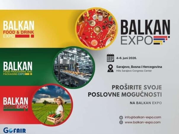 Sarajevo domaćin najvećeg sajma hrane u BiH "Balkan Expo 2026"