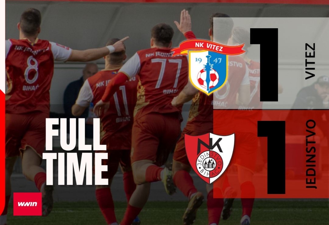 Jedinstvu bod i u gostima kod Viteza za ostanak na drugom mjestu na tabeli