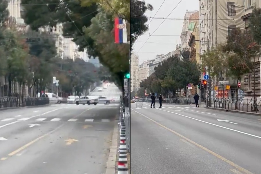 'VUČIĆ PRAVI BUNKER': Napeto u Beogradu za vrijeme vanrednih parlamentarnih izbora, policija blokirala glavnu prometnicu...