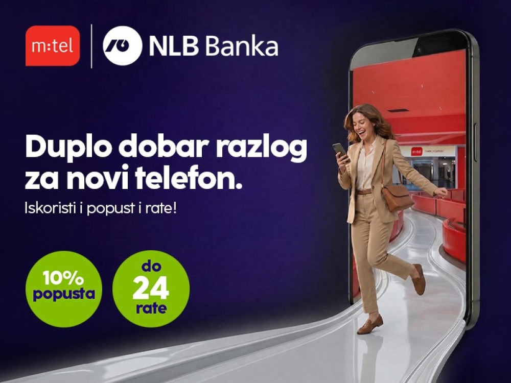Nikad jednostavnije do novog telefona: NLB i m:tel donose 10% popusta i kupovinu do 24 rate