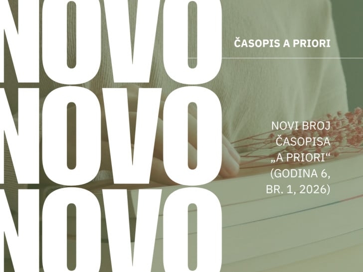 Objavljen 8. broj časopisa "A priori": Između filozofije, umjetnosti i nauke