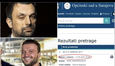 Sutra suđenje Konakoviću na Općinskom sudu u Sarajevu: Tužio ga policajac zbog slučaja narkokartela "Tito i Dino"