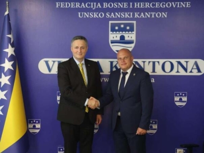 SASTANAK U BIHAĆU: Denis Bećirović s vlastima USK-a o ravnomjernom razvoju i strateškim projektima za Krajinu
