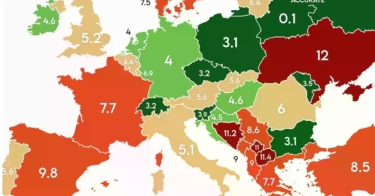 Objavljena mapa nezaposlenosti u Evropi, podatak za BiH je katastrofalan