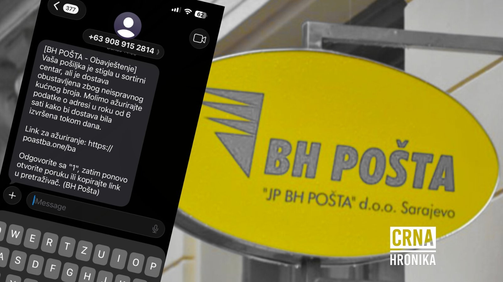 Nova prevara kruži BiH: Lažnim SMS porukama predstavljaju se kao BH Pošta