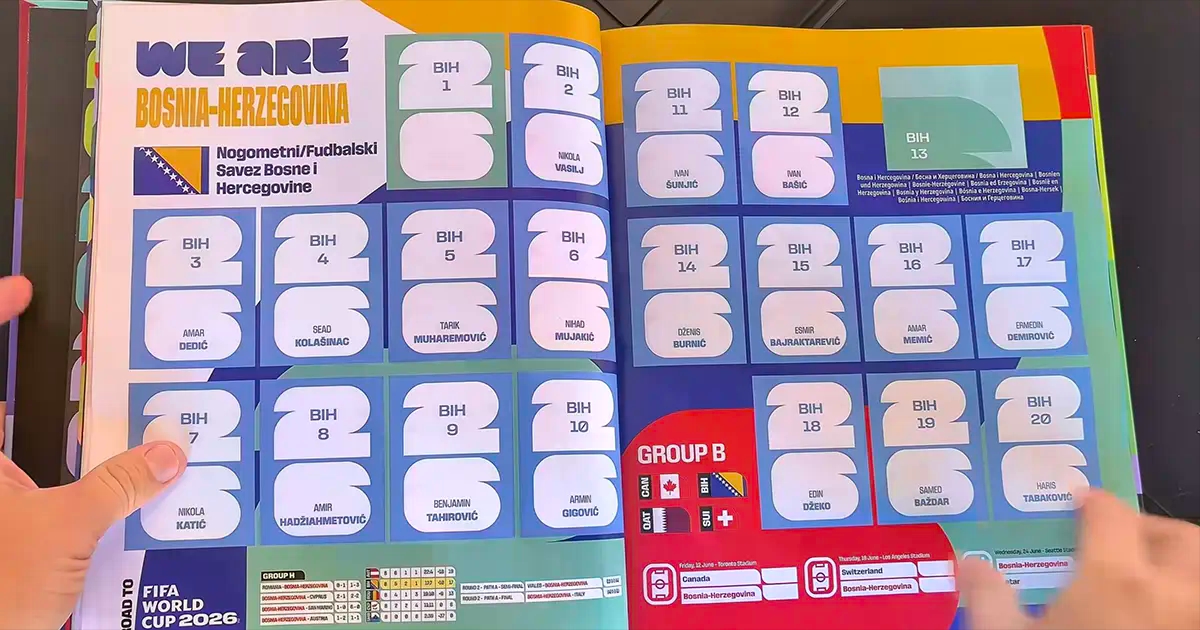 Novi Panini album razočarao bh. navijače, nema omiljenog igrača