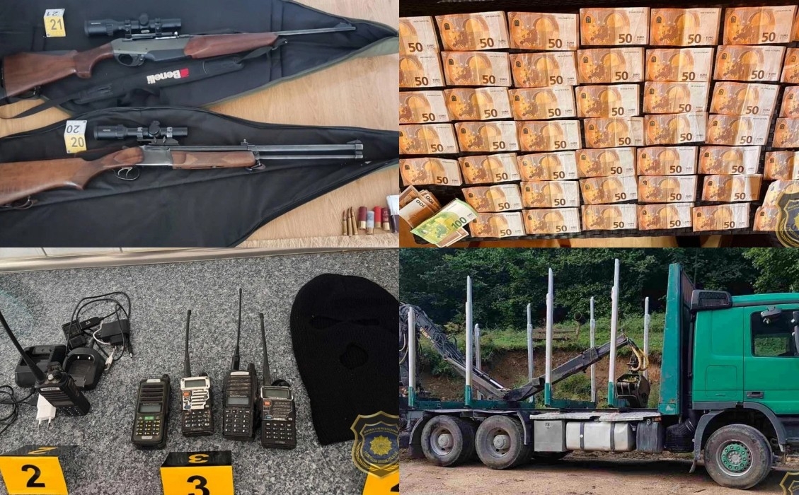 U akciji FUP-a uhapšeno šest osoba: Pronađeno oružje, municija, motorole, radne mašine...