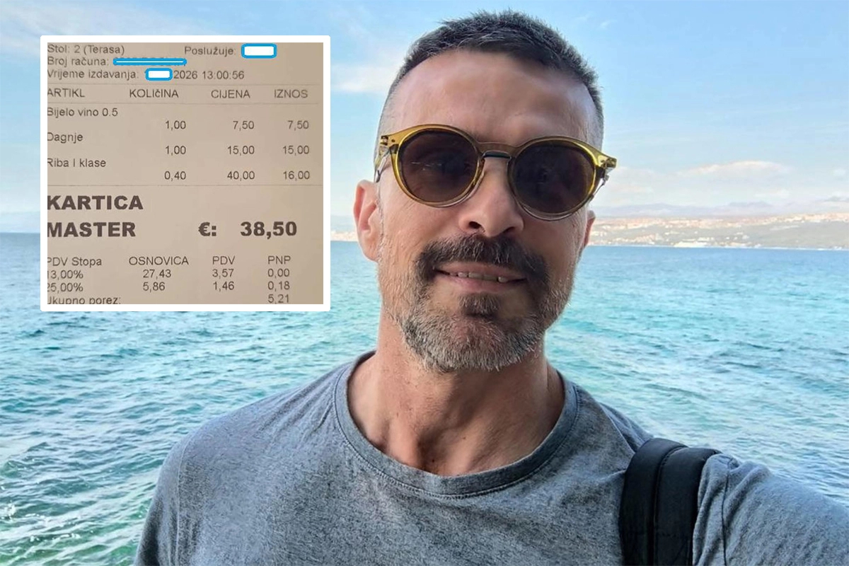 Matematičar Toni Milun ogorčen zbog cijene vode u kafiću u Istri: „Taj me kafić više neće vidjeti“