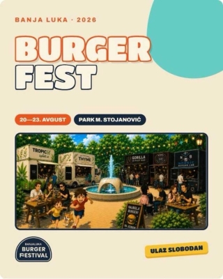 Novina u Banjaluci: Sutra počinje “Burger fest“ u Parku “Mladen Stojanović“