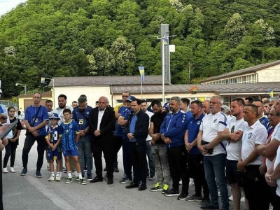 Odata počast "Ljutim Krajišnicima" stradalim nakon utakmice Litvanija-BiH