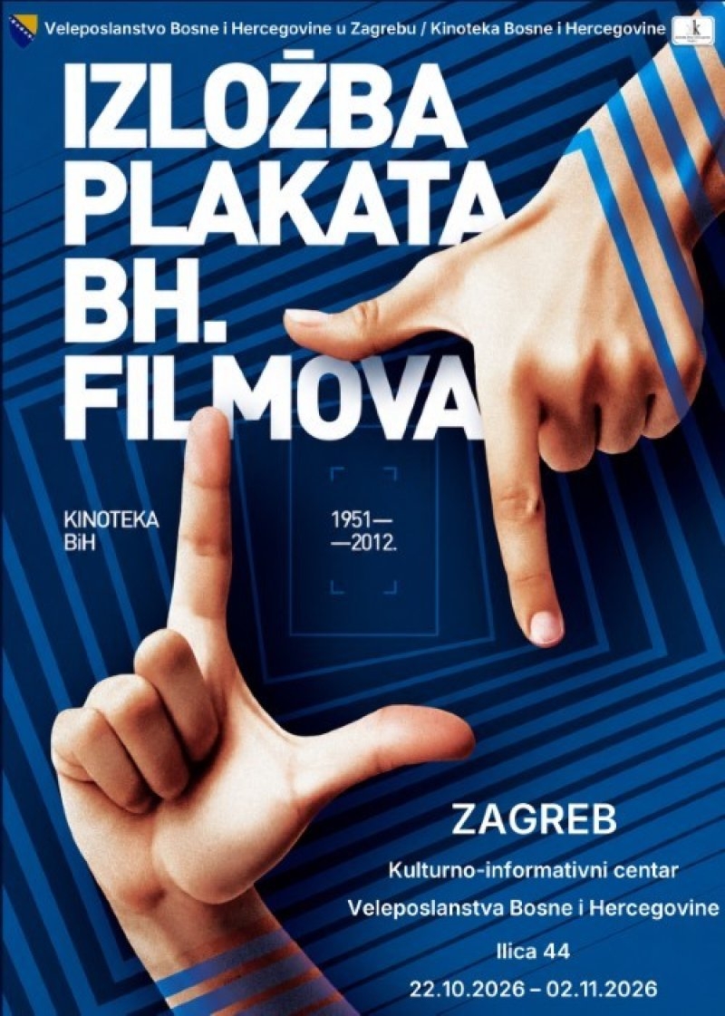 Uvid u filmsku i kulturnu baštinu BiH: Otvorena izložba plakata bh. filmova u Zagrebu