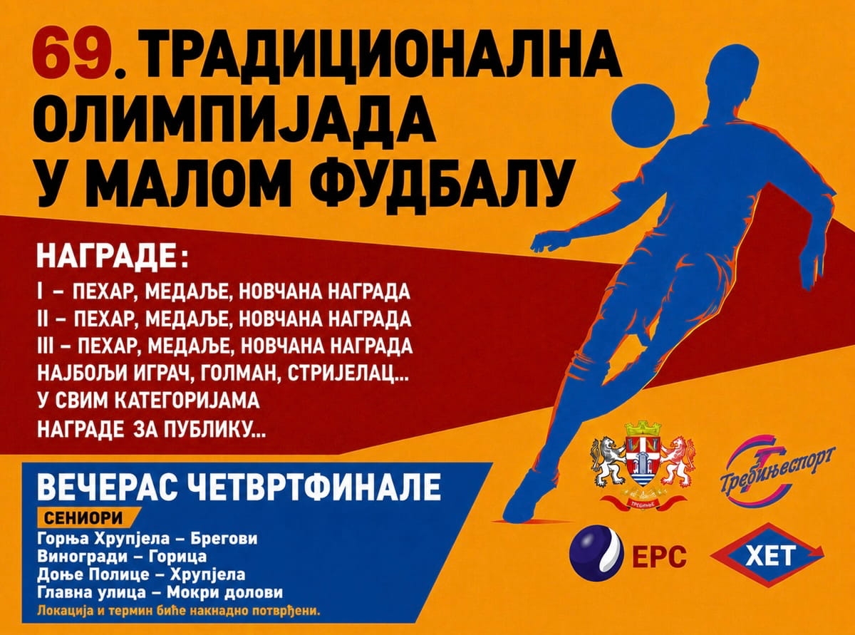 Završnica Trebinjske olimpijade: Večeras veliki četvrtfinalni okršaji