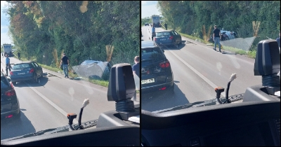 Teška saobraćajna nesreća kod Modriče: Peugeot uništen, vozačica zarobljena u Fordu