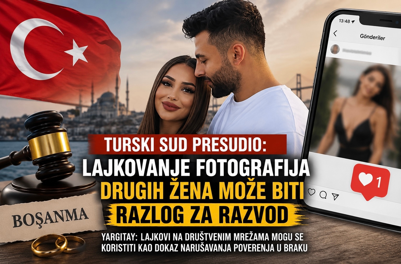 Lajk na društvenim mrežama može biti dokaz u razvodu: Odluka suda u Turskoj izazvala pažnju