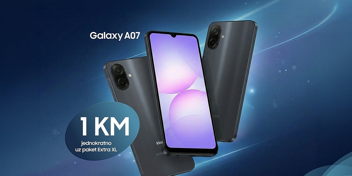 Samsung Galaxy A07 u BH Telecom ponudi: 1 KM jednokratno uz paket Extra XL