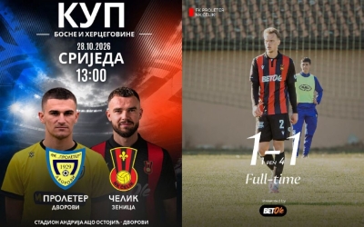 Čelik nakon penala eliminisao Proleter i izborio plasman u narednu rundu, Savić junak Zeničana