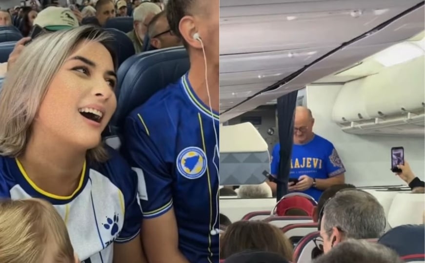 Stjuardesa iznenadila Bosance na letu za Seattle: Pogledajte atmosferu prije odlučujuće utakmice