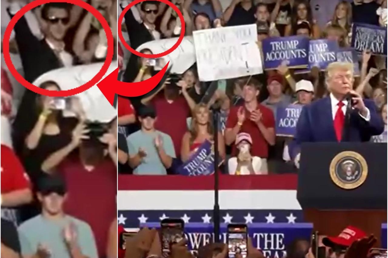 VIDEO Dok je Trump pričao svi su gledali u muškarca u crvenoj kravati: Snimka postala hit