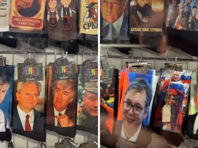 U Beogradu prodaju čarape s likovima zločinaca Mladića, Karadžića, Mihajlovića...
