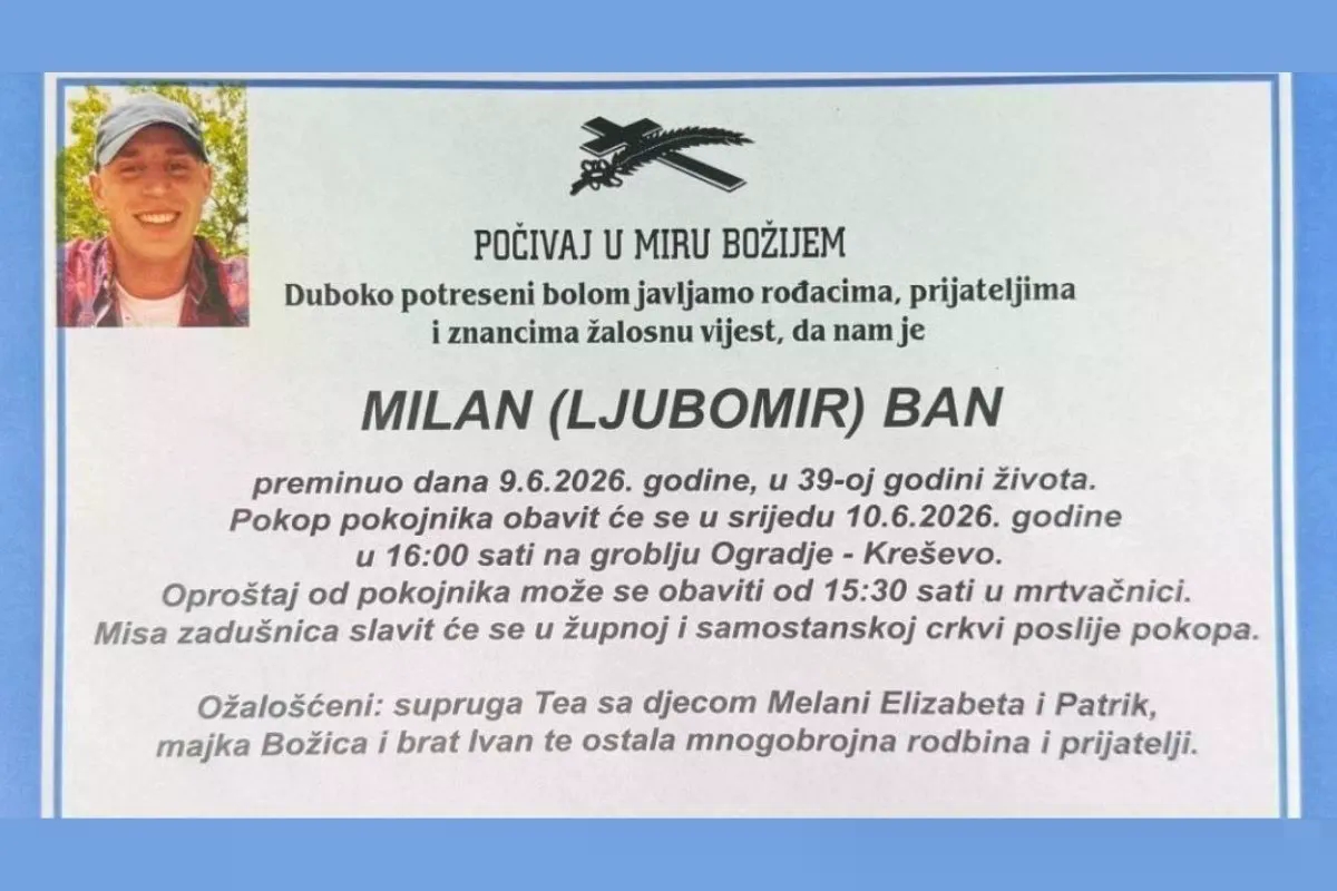 Ovo je službenik Granične policije BiH čije je tijelo danas pronađeno u blizini porodične kuće: Iza njega ostali supruga i dvoje djece