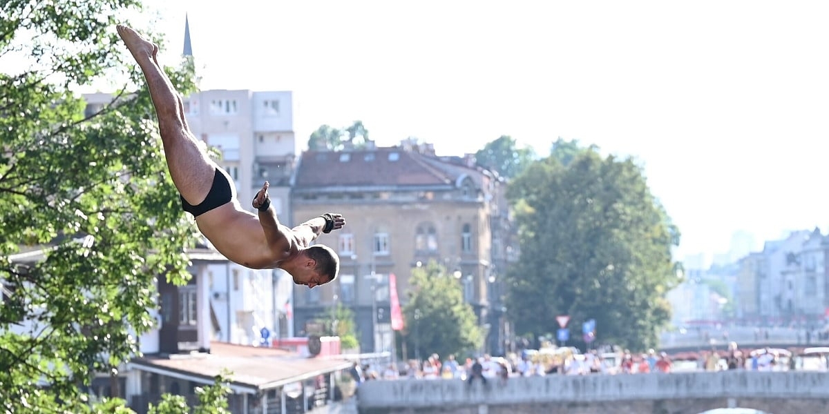 Održani skokovi u vodu Bentbaša Cliff Diving, Igor Arsenić iz Banje Luke osvojio prvo mjesto
